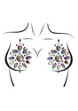 Leg Avenue Cressida Nipple Jewels Stickers 2 Packets with sparkling jewel accents on skin.