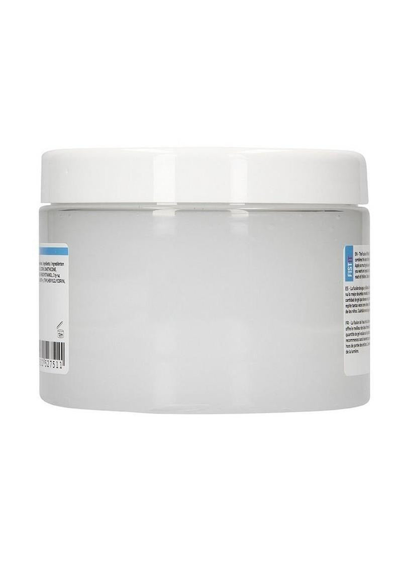 Fist It Hybrid Glide Lubricant 500 ml jar showing versatile formula for enhanced pleasure.