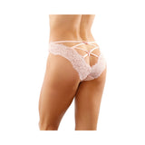 Ivy Lace Bikini Panty With Lattice Cut-Out Back Light Pink L/XL