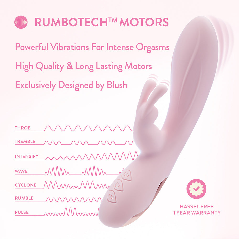 Blush Morgan Rabbit Vibrator Pink