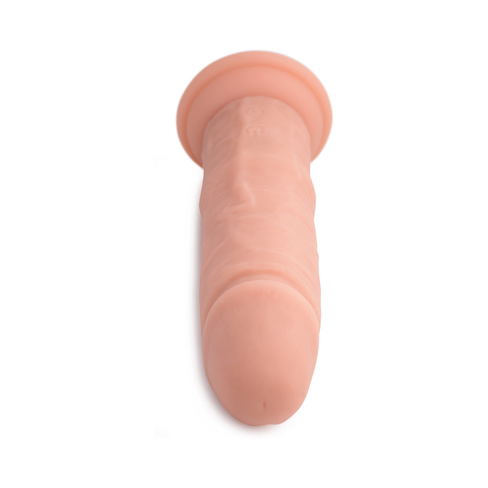 Curve Toys Big Shot 7 inches Vibrating Silicone Dildo with Suction Cup Light
