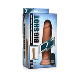 Curve Toys Big Shot 7 inches Vibrating Silicone Dildo with Suction Cup Light