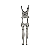 Shots Le Desir Suspender Bodystocking Black O/S