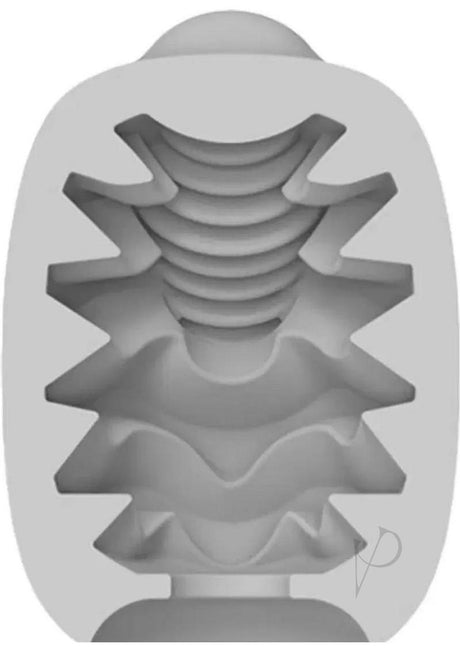 VIBEGGS Vibrating Masturbation Sleeves Candy Curves internal texture design showcasing soft ridges for enhanced pleasure.
