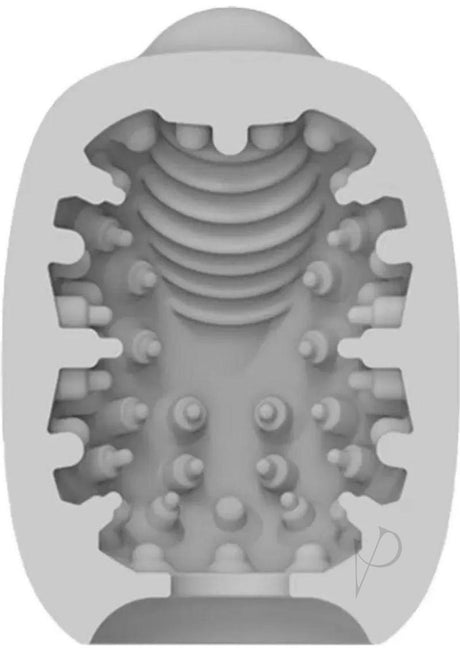 VIBEGGS Vibrating Masturbation Sleeves Naughty Nubs internal texture design with soft ridges and nubs for enhanced pleasure.