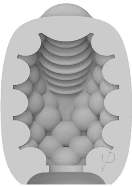 VIBEGGS Vibrating Masturbation Sleeves Blow Misty inner texture design showcasing soft ridges and sensual features.