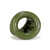 Oxballs Ballbender Silicone Cockring Ballstretcher Army in army green, designed for comfort and enhancing bulge.