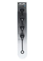 Levelz Waterdrop Silicone Anal Balls XL 50 mm Black in packaging for anal play enhancement.