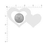 Pastease Peek-a-Boob: Red Glitter Heart Frame & Center Nipple Pasties