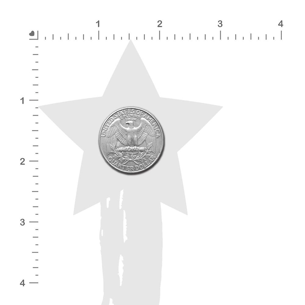Pastease Black Sparkle Star Tassel Nipple Pasties with quarter for size reference on star shape