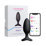 Lovense Hush 2 Bluetooth Remote-Controlled Vibrating Butt Plug M 1.75 inches