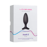 Lovense Hush 2 Bluetooth Remote-Controlled Vibrating Butt Plug M 1.75 inches