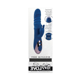 Evolved The Ringer Rechargeable Thrusting Silicone Rabbit Vibrator Blue