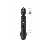 VIVE NIVA Rechargeable 360° Rotating Silicone Rabbit Vibrator Black