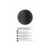 VIVE NIVA Rechargeable 360° Rotating Silicone Rabbit Vibrator Black