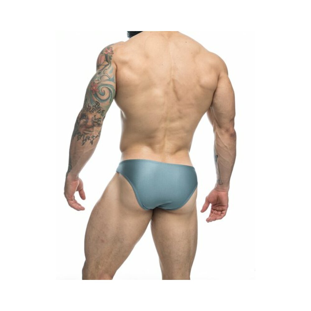 MaleBasics JUSTIN + SIMON Classic Bikini Metal Green L