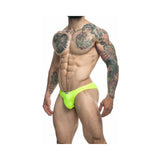 Male Basics JUSTIN + SIMON Classic Bikini Neon Green L