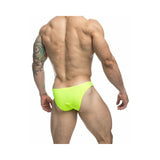 Male Basics JUSTIN + SIMON Classic Bikini Neon Green 2XL