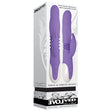 Evolved Thick & Thrust Bunny Purple Rabbit Vibrator in packaging, showcasing dual-action thrusting and clitoral stimulation.