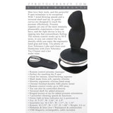 Zero Tolerance Handyman Remote Prostate Massager Black features a curved design for prostate stimulation and wireless control.