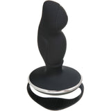 Zero Tolerance Handyman Remote Prostate Massager Black with textured shaft for intense stimulation.