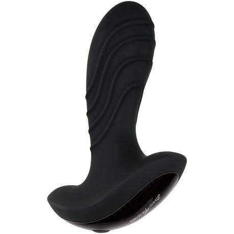 Zero Tolerance The Gentleman Prostate Massager Black with curved silicone shaft for precise pleasure.