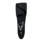Gender X The Embrace Vibrating Cradle Black showing sleek black design and control buttons for enhanced stimulation.