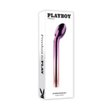 Playboy Pleasure Afternoon Delight G-Spot Vibrator packaging featuring a sleek design and vibrant colors.