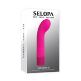 Selopa Paradise G Rechargeable G-Spot Vibrator Pink in sleek packaging, showcasing its ergonomic design and vibrant color.