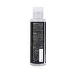 Drenched Warmth 4 Oz Water Based Lubricant bottle back label showcasing ingredients and usage information.