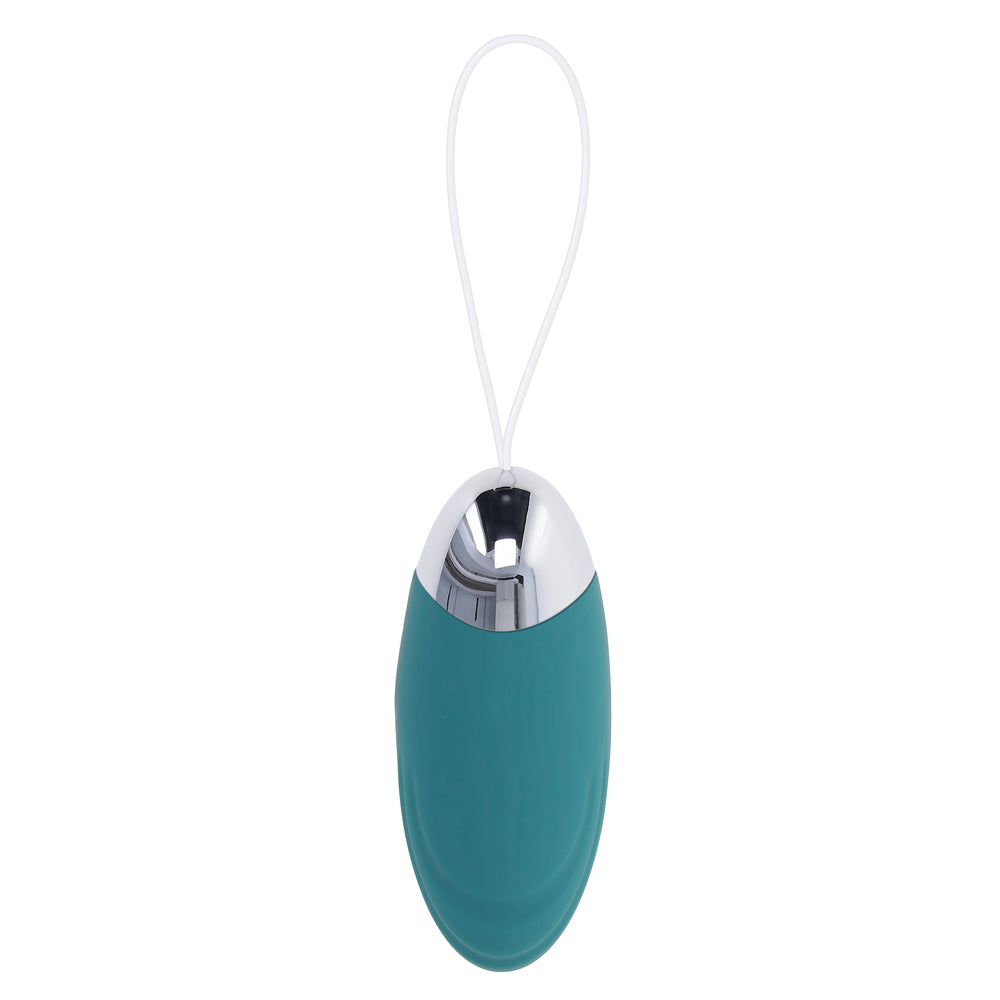 Oval Office Vibrating Egg with Remote Control Blue, rechargeable remote-controlled egg vibrator in blue color.