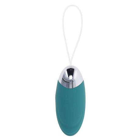 Oval Office Vibrating Egg with Remote Control Blue, rechargeable remote-controlled egg vibrator in blue color.