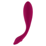 Cherry Pose Silicone Posable Vibrator with Remote Red, flexible, bendable pleasure toy for targeted stimulation.