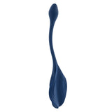 Gender X Daily Grind Silicone Vibrator Blue shaped like a sting-ray for dual stimulation and powerful vibrations.
