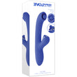 Evolved Oh Gee Silicone G-Spot Vibrator Blue packaging showcasing its G-spot and clitoral stimulation features.