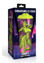Creature Cock Fuckzilla Silicone Pussy Stroker Green packaging featuring a green creature design.