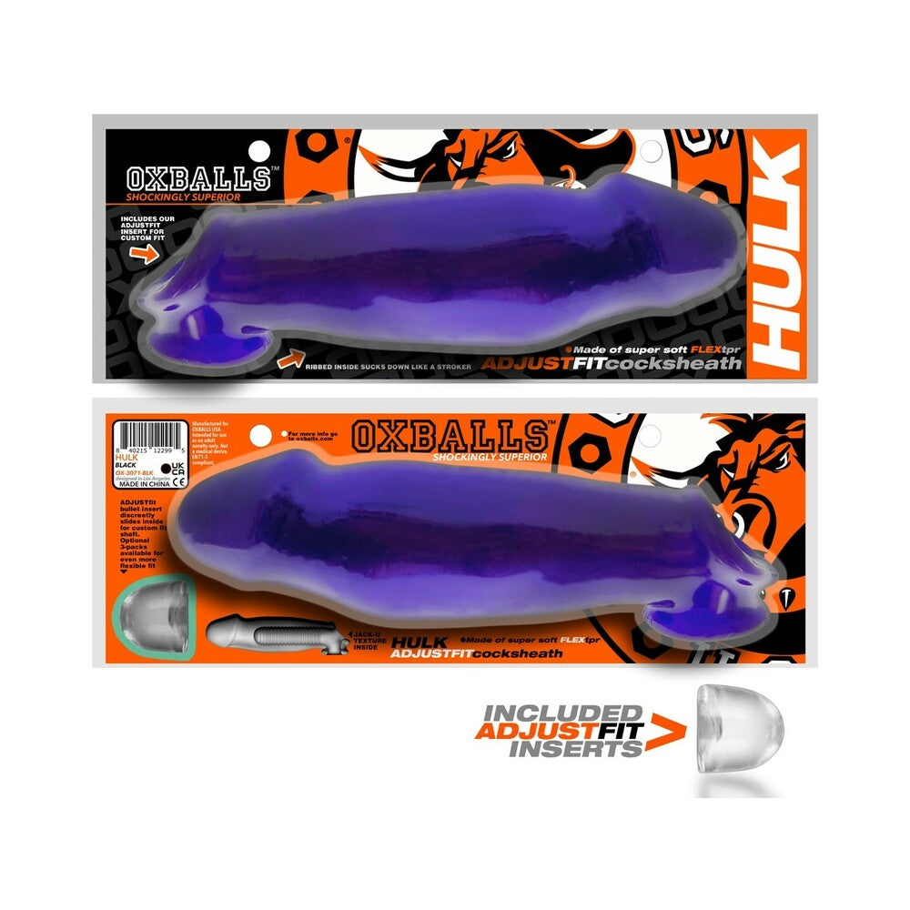 Oxballs Hulk Gargantic Cocksheath - Eggplant Purple