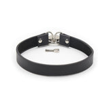 Ple'sur PVC Collar With Heart Lock & Key Black Bag Packaging