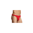 Male Power Super Sock Pouch Underwear One Size Red showcasing a bold, skimpy design and vivid color.