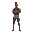 Male Power Casanova Uplift Short Grey XL showcased on a muscular model, featuring a stylish grey design and bold waistband.