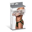 Male Power Hazy Dayz Potleaf Jockstrap S M packaging showcasing bold potleaf print and supportive design.