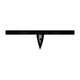 Male Power Love Star Thong with Ring Black L XL featuring a sleek design with stylish straps and a polished metal ring.