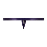 Male Power Love Star Thong with Ring Purple L/XL, a stylish low-cut thong featuring a polished metal ring and airy straps.