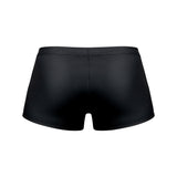 Male Power Oh Snap Snap Off Short Black Medium - back view of playful tearaway pouch design shorts in black.