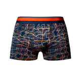 Male Power Soo Cumfy Boxer Brief Navy Orange X-Large with a modern design and sport styling.