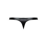 Male Power Liquid Onyx 2.0 Bong Thong Black S/M, minimalist men's intimate apparel with a sleek design.