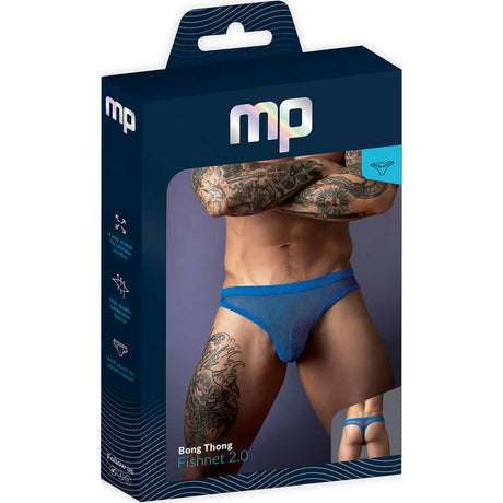 Male Power Fishnet 2.0 Bong Thong Royal L XL packaging showcasing stylish fishnet design and bold fit.