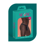 Male Power Wow Landing Strip Bikini Black Small packaging showcasing men's sexy underwear design.