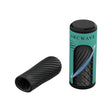 Arcwave Ghost Reversible Silicone Stroker Black with packaging, showcasing soft CleanTech silicone texture.