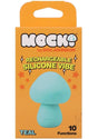 Mochi Mushroom Vibe Rechargeable Vibrator Teal packaging with vibrant colors and features.